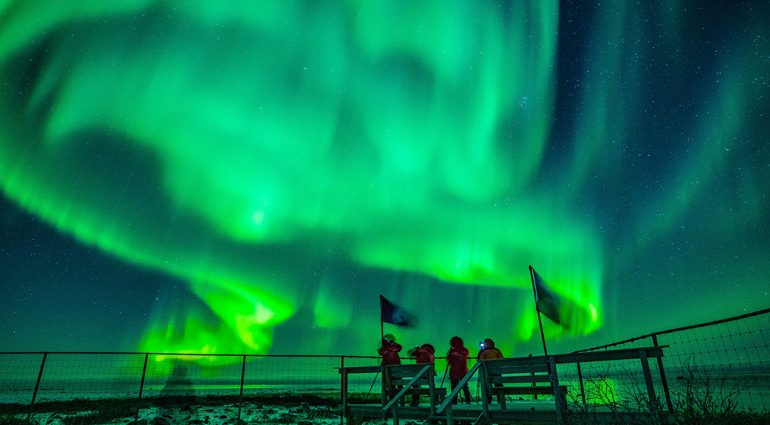 Aurora borealis in Churchill, Manitoba/Aurores boréales à Churchill, au Manitoba